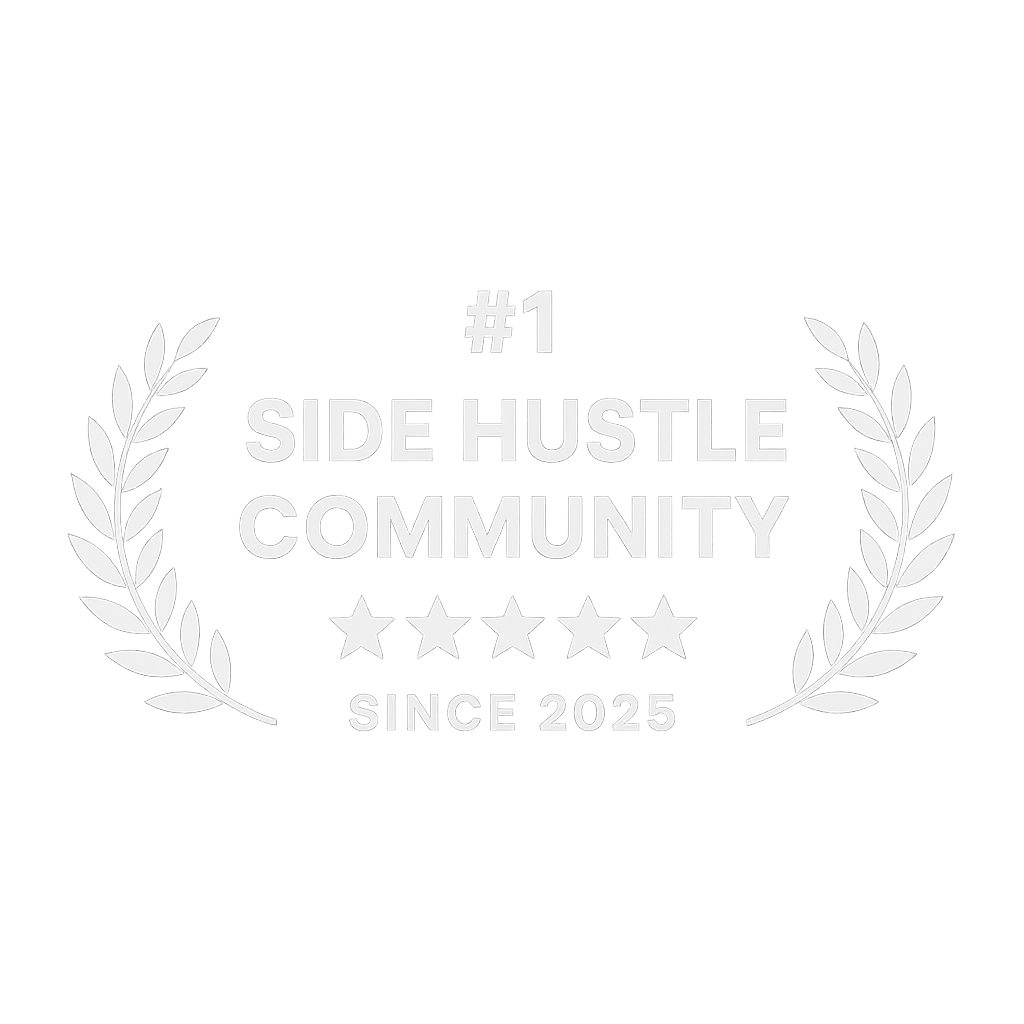 #1 side hustle community since 2025